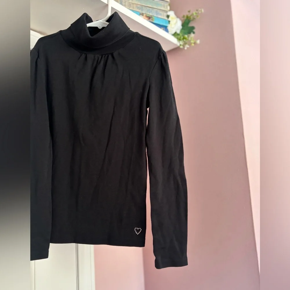 GAP / Girls Black Turtleneck Long Sleeve Top - Picture 2 of 3